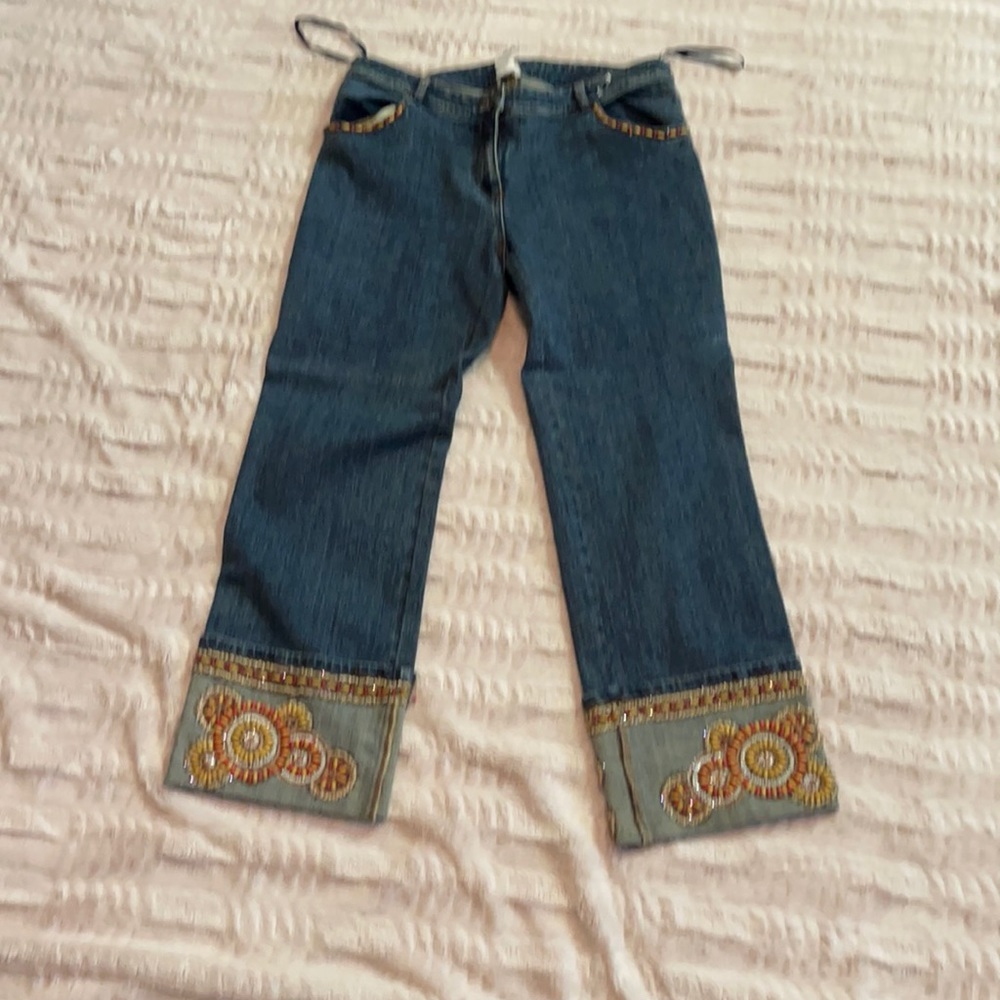 Cache crop Jeans size 8